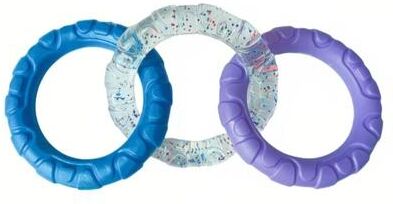 Uplift Picks ChewPlay Rubber Dog Chew Toy Ball For Teeth Cleaning And Training ring B 9 Cm