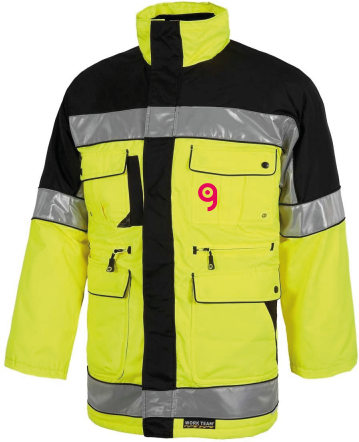Parka bicolore imbottito alta visibilità Personalizzate o neutre Workteam