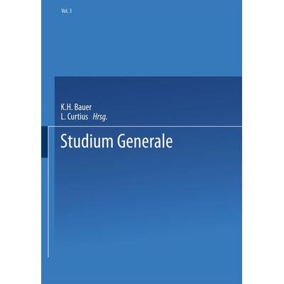 Studium Generale, Taschenbuch von Helmuth Plessner, Springer Berlin, 978-3-662-37475-7