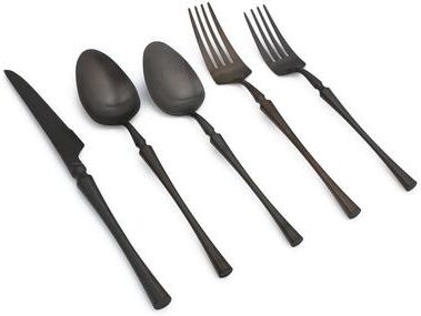 Elyon Tableware Elyon Noelle Matte Colored Stainless Steel Flatware Set 20 Pieces