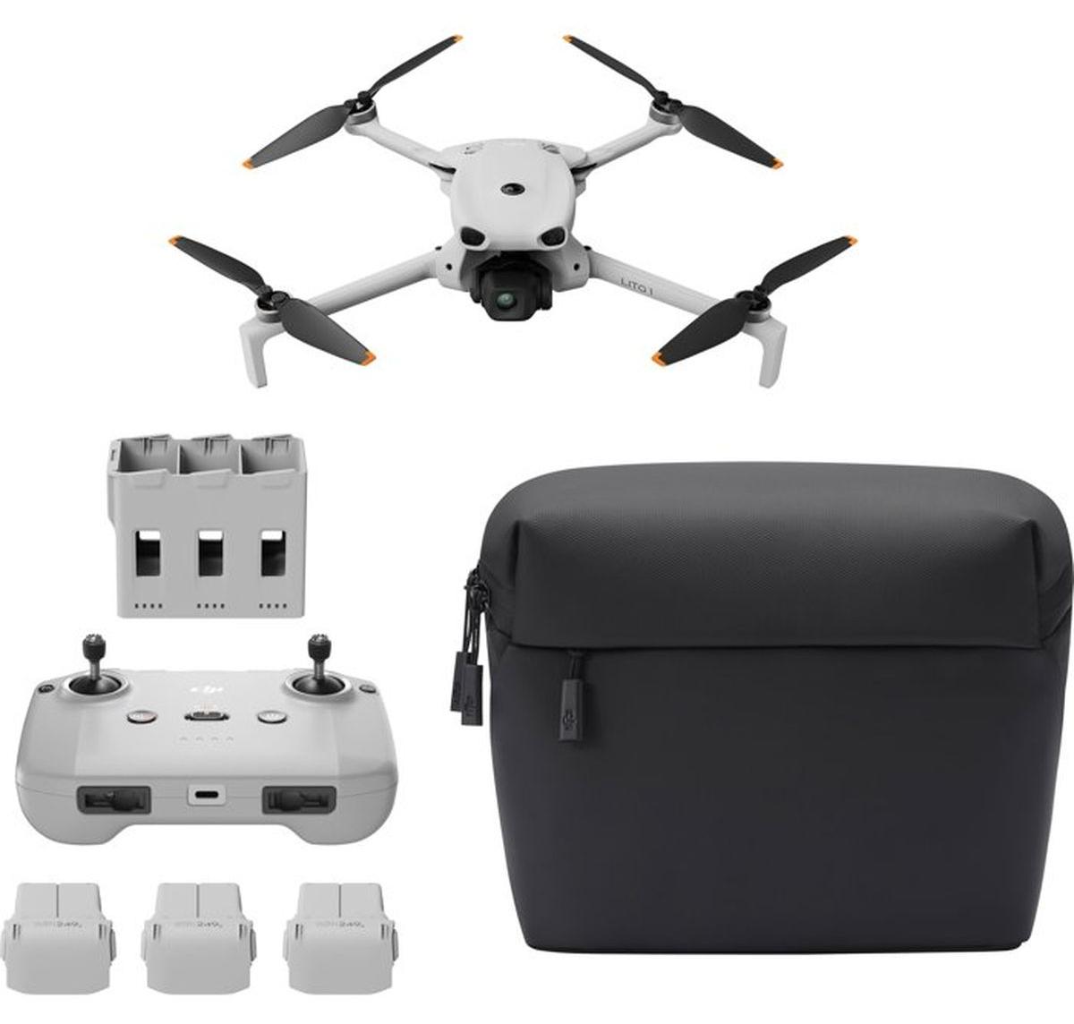 DJI Lito X1 Fly More Combo, 4 Rotoren, 48 MP, 21000 m, MicroSDXC, 2788 mAh, Grau