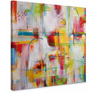AS-Creation Wandbild Chaos Feelings, Leinwand, quadratisch, 50 x 50 cm