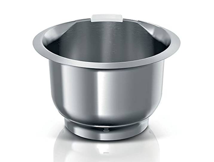Bosch RVS mengkom, MUZS2ER, accessoire voor Bosch MUM2 keukenmachines, inhoud 3,8L, duurzaam, eenvoudig te reinigen