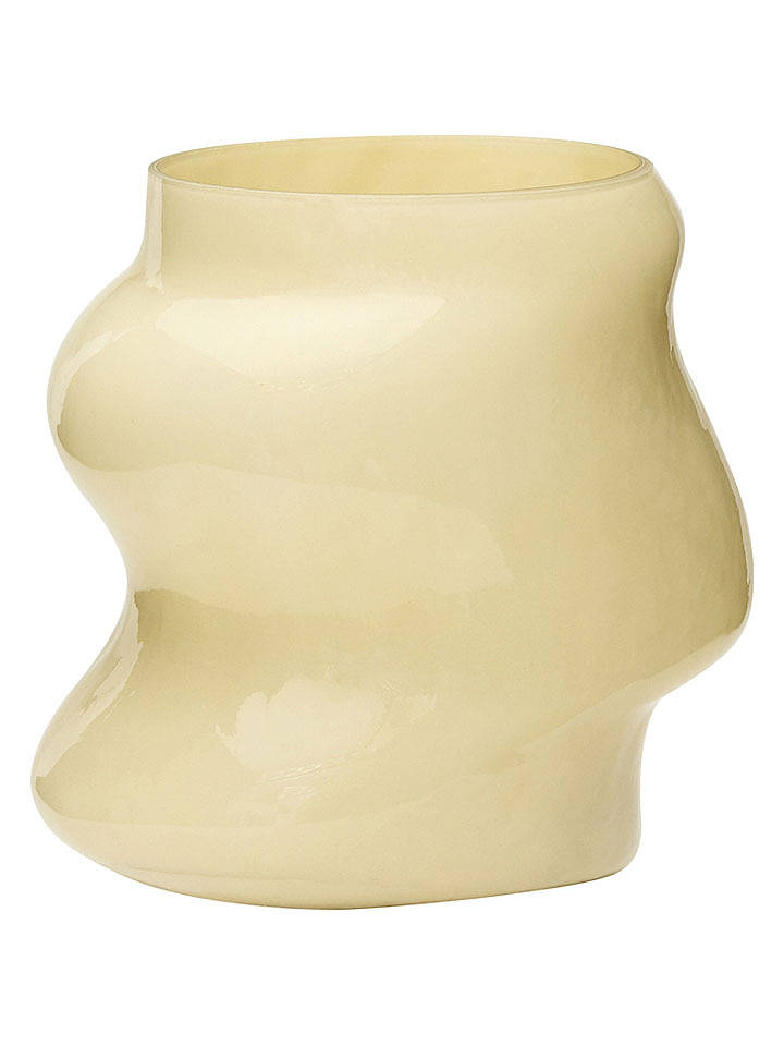 Hübsch Vase ''Lote'' in Beige - (B)21 x (H)20 x (T)15 cm - onesize