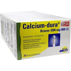 Calcium-Dura Vit D3 Brause 1200mg/800I.e. 120 ST