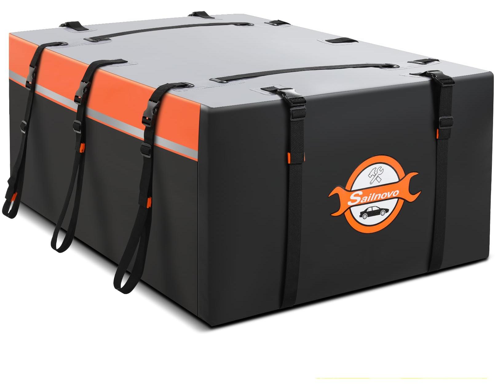 Dakkoffer "Hard" - 20 Kubikfuß - PVC-Material - Orange - Für die Dachmontage