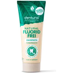 4x happybrush, Zahnpasta, Dentural Natural Fluoridfrei (75 ml)