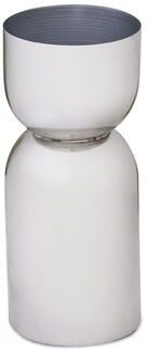 BIDK Home Iron Silver Vase Sheet Metal
