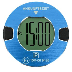 OOONO Parkscheibe P-DISC NO1, elektronisch, mit Knopfzelle, mit Zulassung, blau