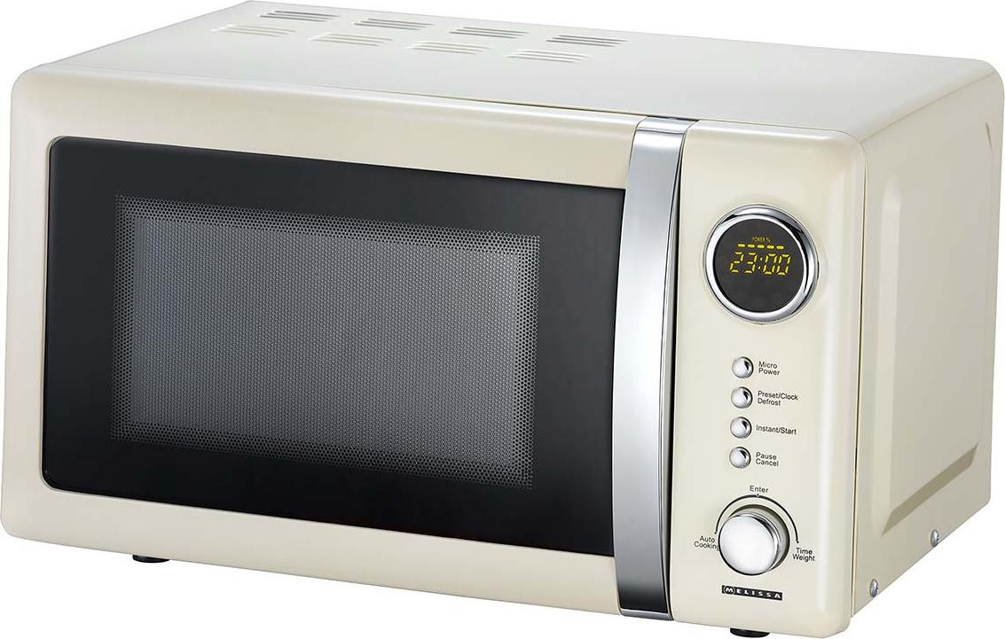 Melissa 16330108 CLASSICO Retro magnetron, 20 liter, crème kleur