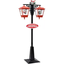 vidaXL Weihnachts-Straßenlampe mit Weihnachtsmann 81 x 40 x 188 cm PVC