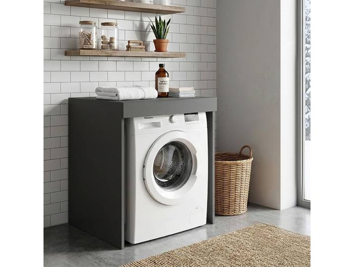Meuble de buanderie pour lave-linge anthracite mat 67x68,6x97,5 cm