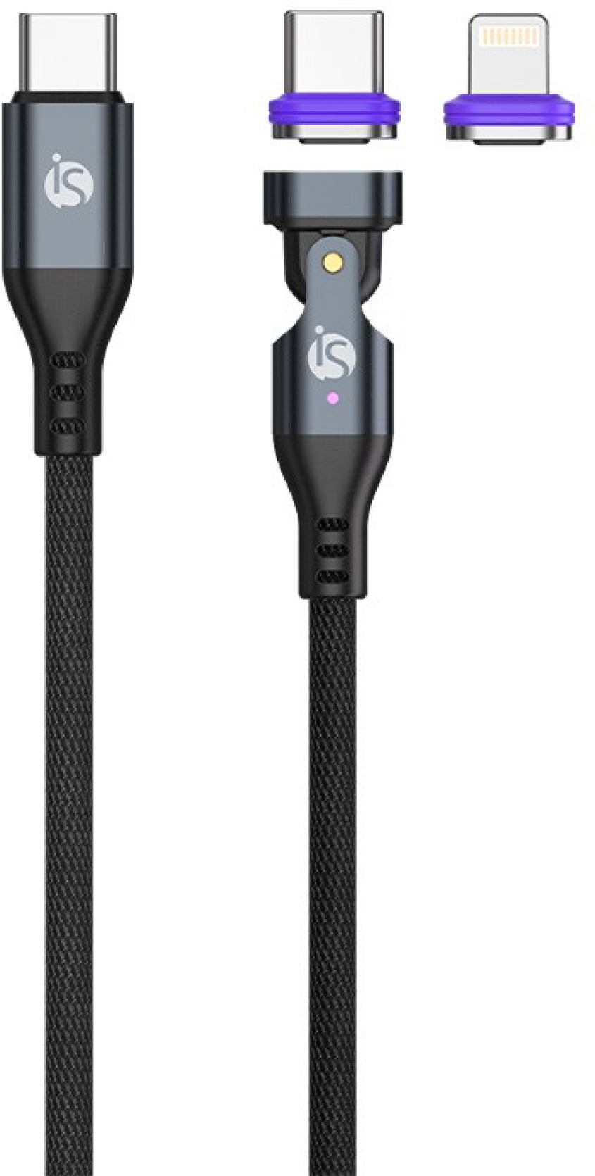 iS Cabo USB-C - USB-C / USB-C - Lightning com Ponta Removível