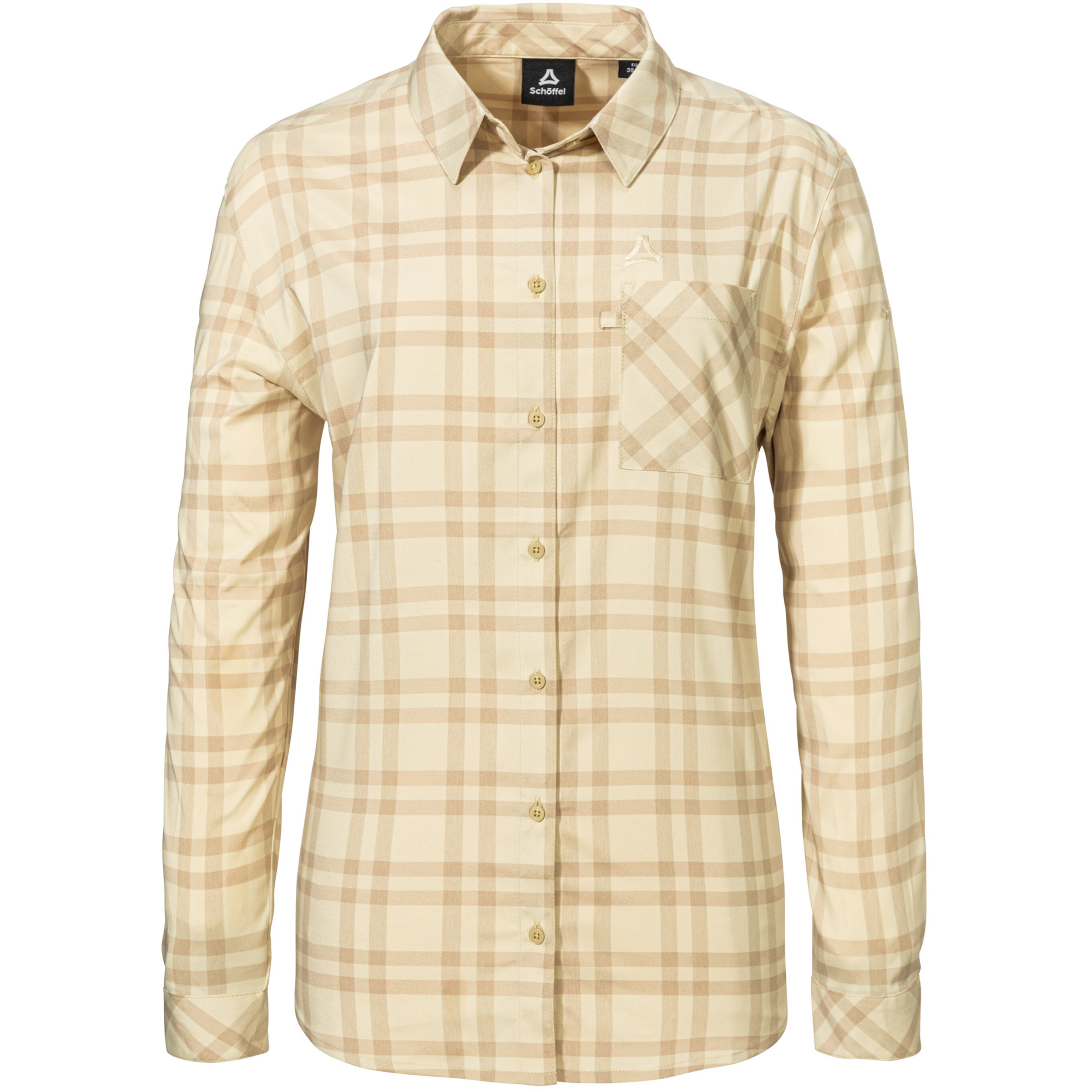 Schöffel Style Fraris Damen Blusen beige Größe XXL Trekking Elastisch