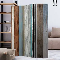 Raumtrenner in Bretterwand Optik Shabby Chic Stil
