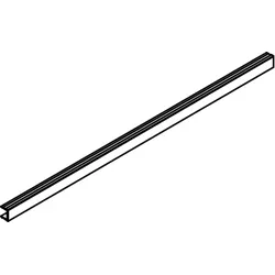 HSK Ersatzteile Abdeckblende, ohne Softclose, Eckeinstieg, Alu Silber-matt, E57249-2-01 E57249-2-01