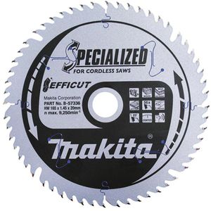Makita Kreissägeblatt B-57336, EFFICUT, 165 x 20mm, 56 Zähne, für Holz und Kunststoff