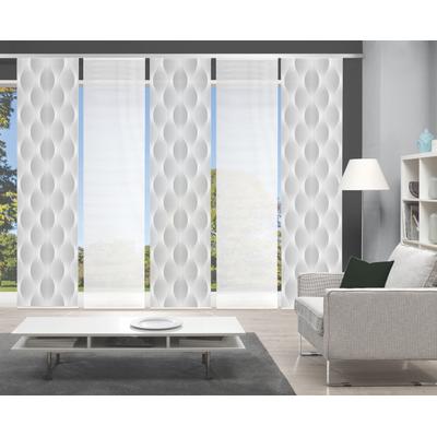Schiebegardine VISION S "VOLARE", grau, B:60cm H:260cm, Polyester, Gardinen, DIGITALDRUCK