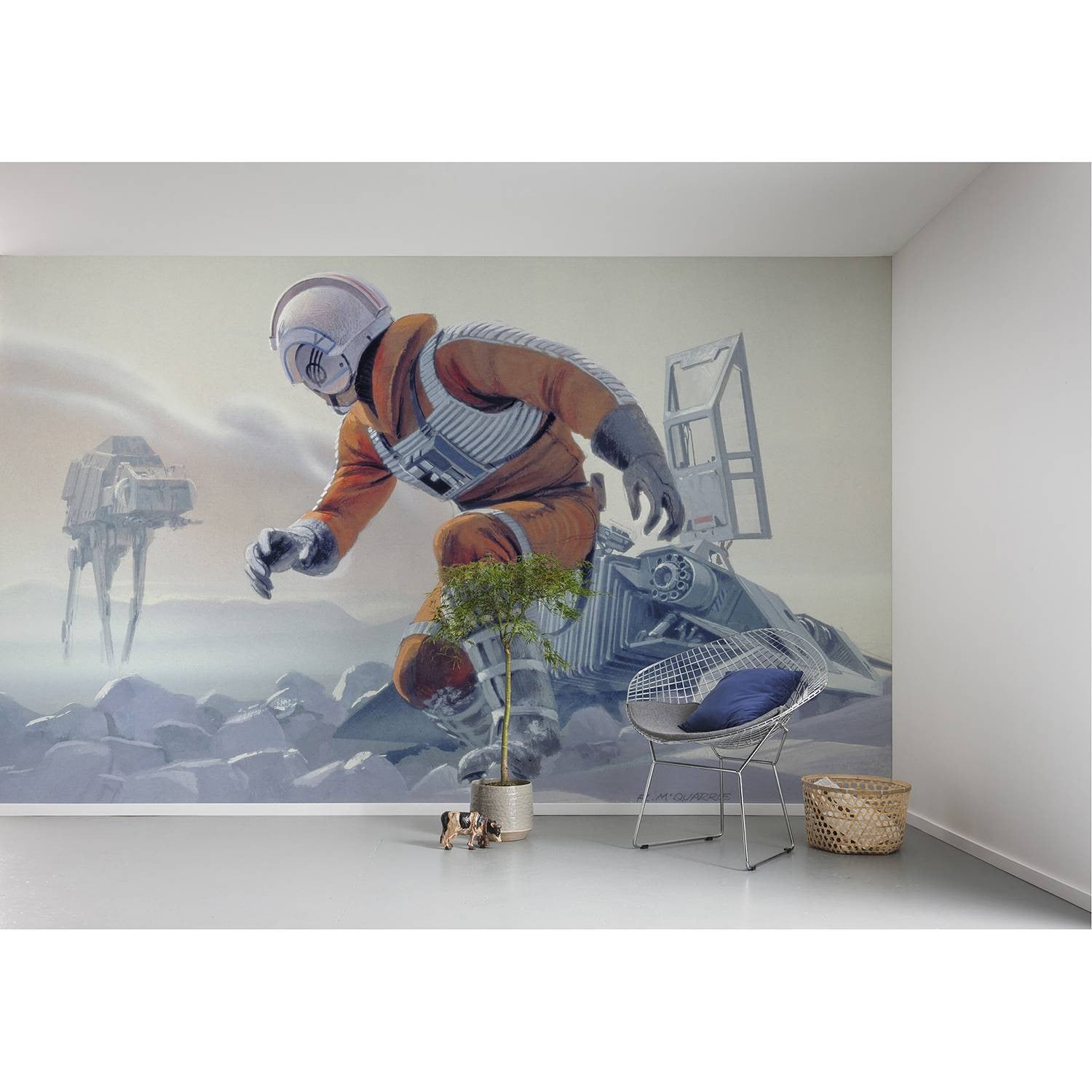 home24 Fotobehang StarWars Hoth Battle Pilot 500 x 250 cm