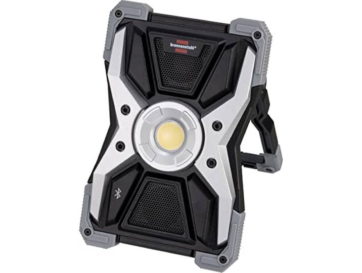 Brennenstuhl Projecteur Portable LED/Projecteur de Travail LED Rufus 3010 MA Rechargeable avec Haut-Parleur Bluetooth®\, 3000 lumens avec 5 Modes d'intensité d'éclairage (IP65)