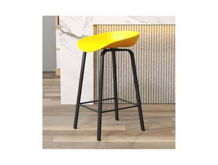 Bvn5kQ3dy Barstühle Gelber Barhocker-Sitz, Eisen-Freizeit-Hochstuhl(Klein)