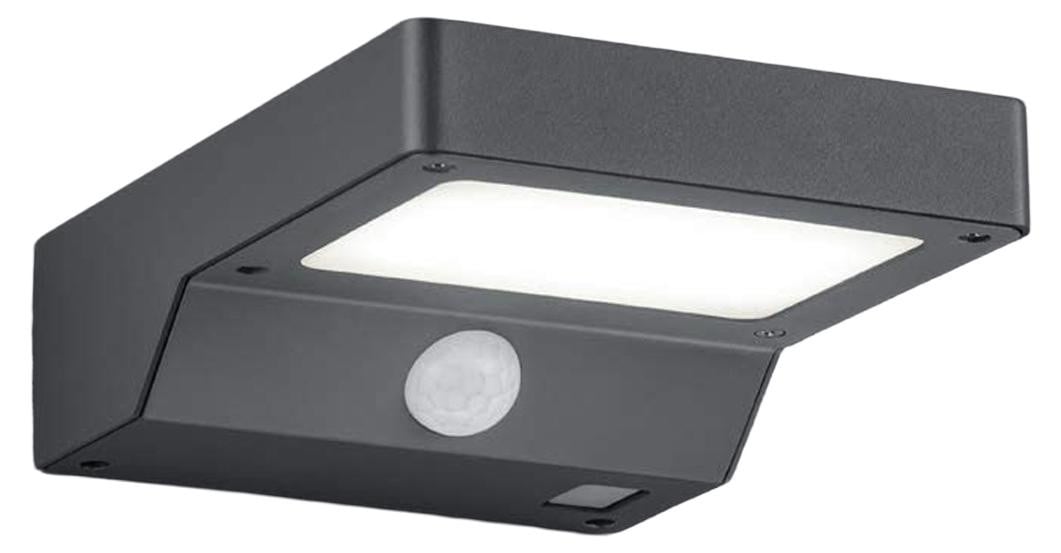TRIO Fomosa Solar muurlamp met LED en bewegingssensor voor tuin en terras