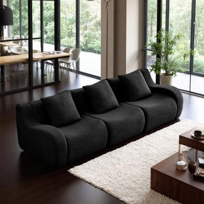 Teddy Boneless Sofa with Curved Armrests and No Assembly Required
