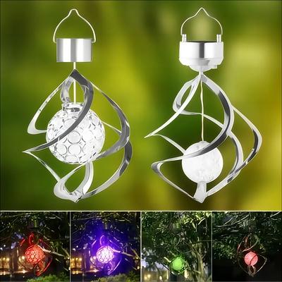 Uplift Treasures Solar Wind Chime Outdoor Garden Light loukong