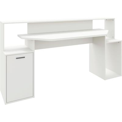 Schreibtisch FMD "Zocker 3", weiß (weiß, weiß, weiß), B:180,5cm H:92,2cm T:59,6cm, Tische, Schreibtisch