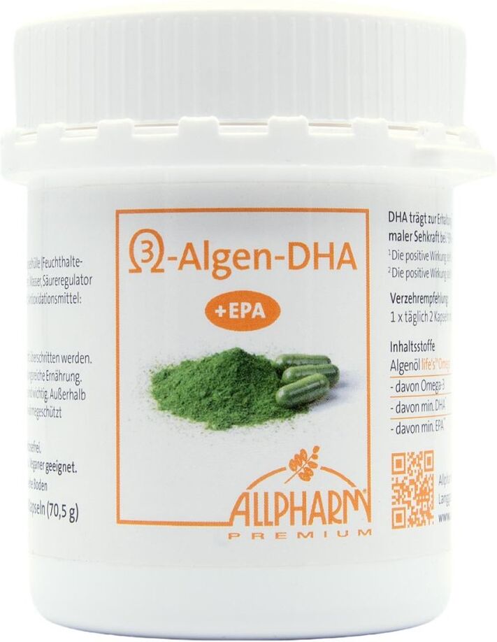 Omega-3 Algen Dha+epa Kapseln Allpharm Premium 120stk