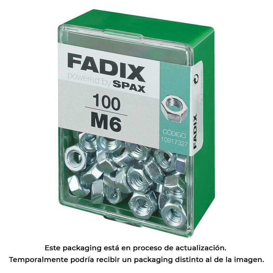 Fadix Kiste m 100 Einheit. Zinkmutter m 6 (M6) (49376956)