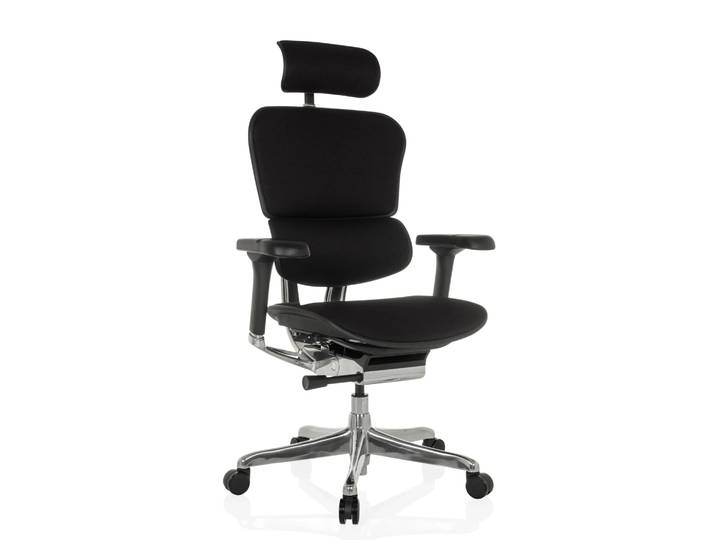 ERGOHUMAN GEN2 Stoff - Luxus Chefsessel Schwarz