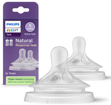 Philips Avent Tetinas Natural Response T5 Ultra Rápido 6m+ 2 un