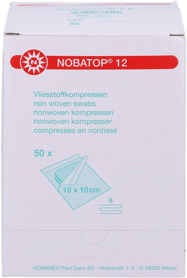 Nobatop 12 Kompressen 10x10cm steril 50X2stk