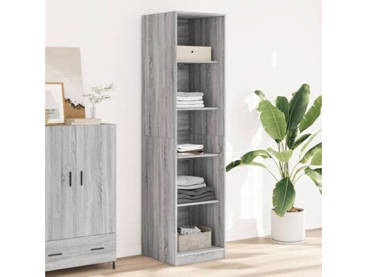 HKLGBVCR Kleiderschrank, grau, Sonoma, 50 x 50 x 200 cm, Holz