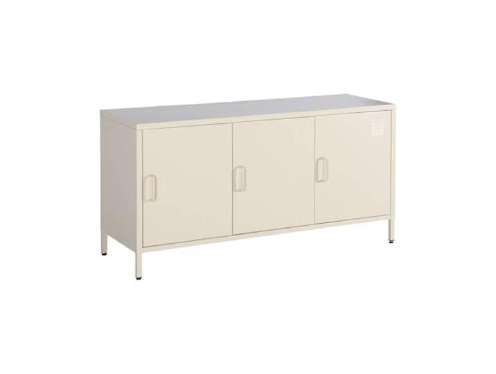 sweeek - Industrielles TV-Möbel aus Metall 3 Türen 120 cm - Alabama