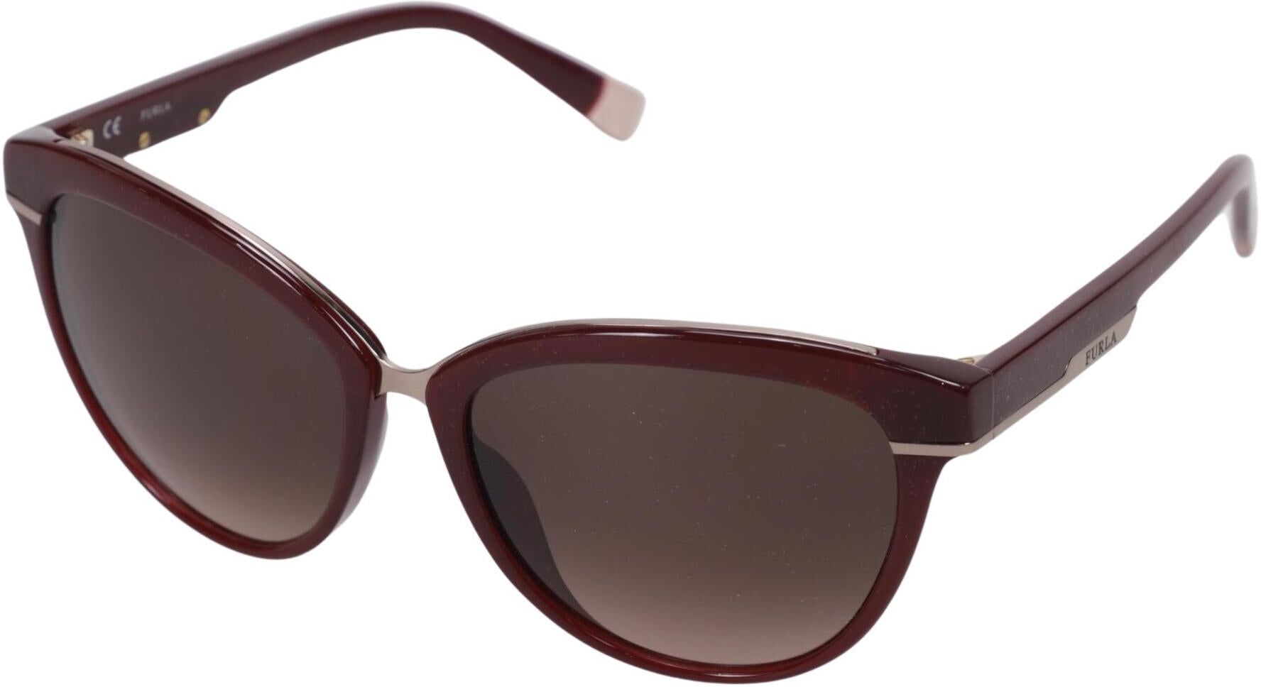 Furla Damen Sonnenbrille, Bordeaux - Second Hand