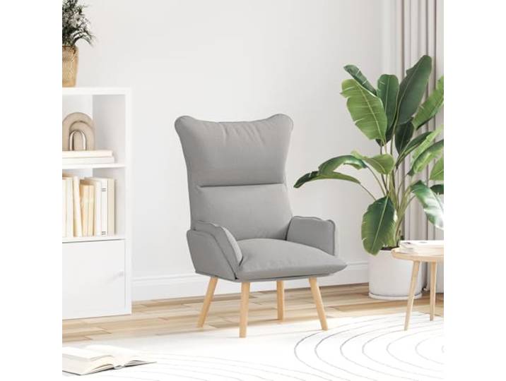 HEFZGDB Moderner Relaxsessel in Wolkengrau Stoff mit ergonomischem Design, gepolsterte Armlehnen und robuste Materialien, ideal für Wohnzimmer und Entspannung