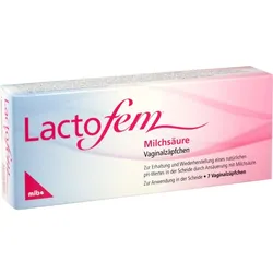 Lactofem Milchsäure Vaginalzäpfchen 7 ST