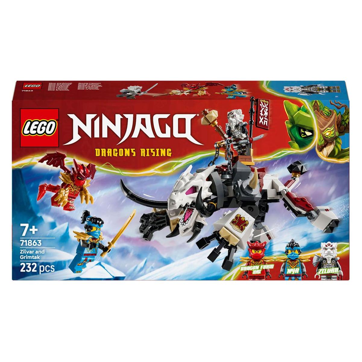 LEGO Zilvar auf seinem Drachentier Grimtak (71863, LEGO Ninjago) (71863)