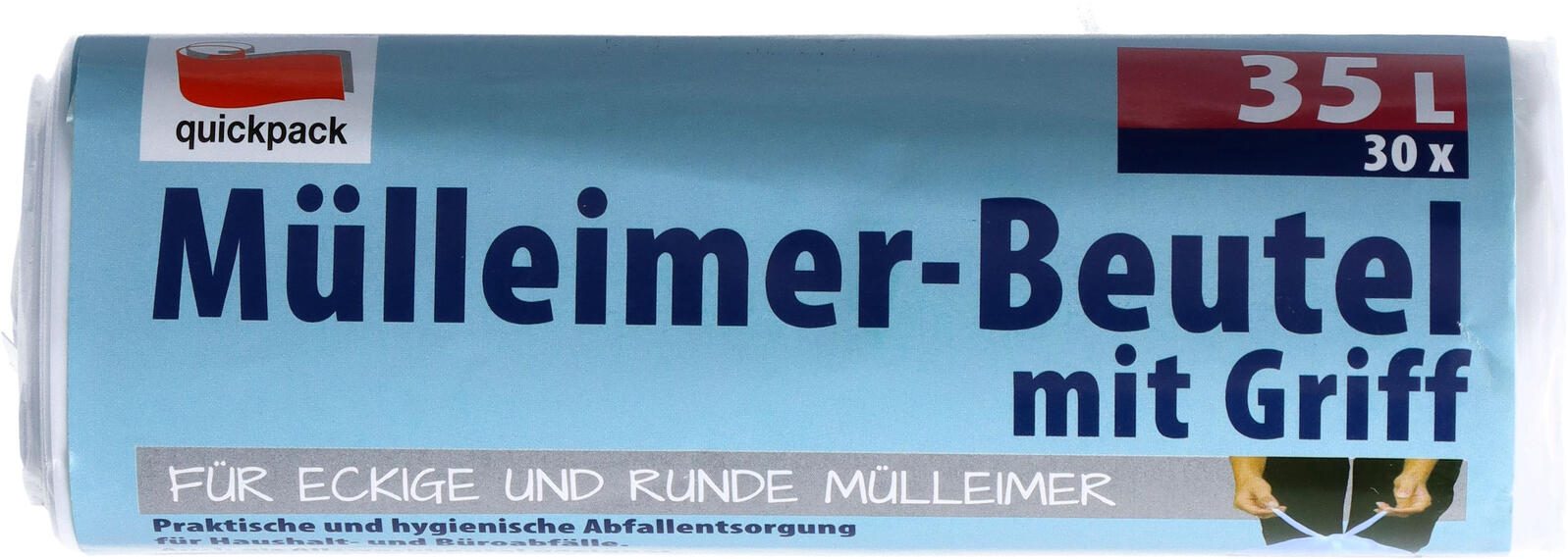 quickpack Müllbeutel 35,0 l, weiß 71088