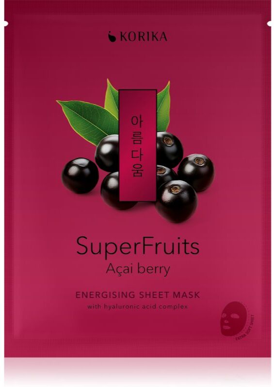 KORIKA SuperFruits Acai Berry - Anti-pollution Sheet Mask sheet mask with detoxifying effect 25 g