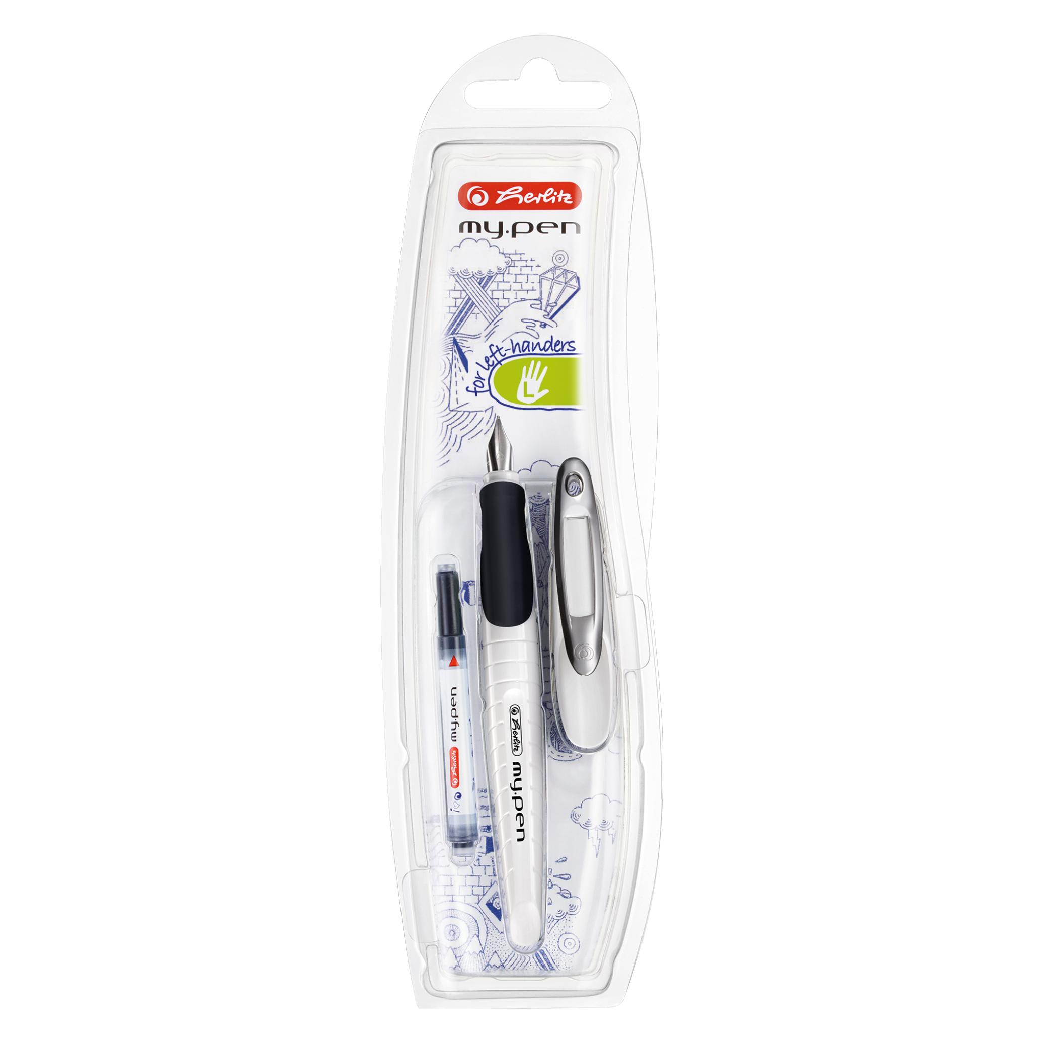 Herlitz Fllhalter my.pen, Federbreite: L, weiá/schwarz (1x) (10999795)