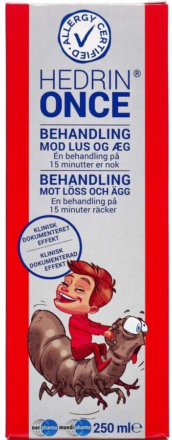 Hedrin Once Gel Medicinsk udstyr 250 ml