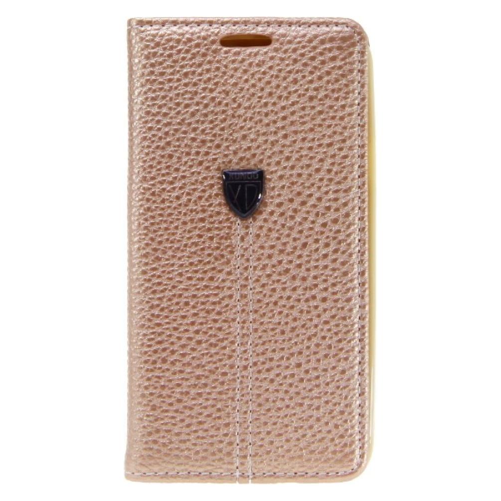 Xundd Book Case Fashion for Galaxy A3 - Gold (Samsung Galaxy A3) (25440268)