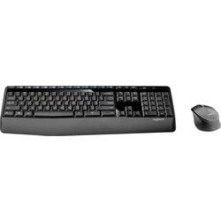 Logitech Wireless Combo MK345 - US-INTL-Layout Kabellos Maus, Tastatur, Maus-Set, Tastatur Englisch, QWERTY Schwarz 920-006489