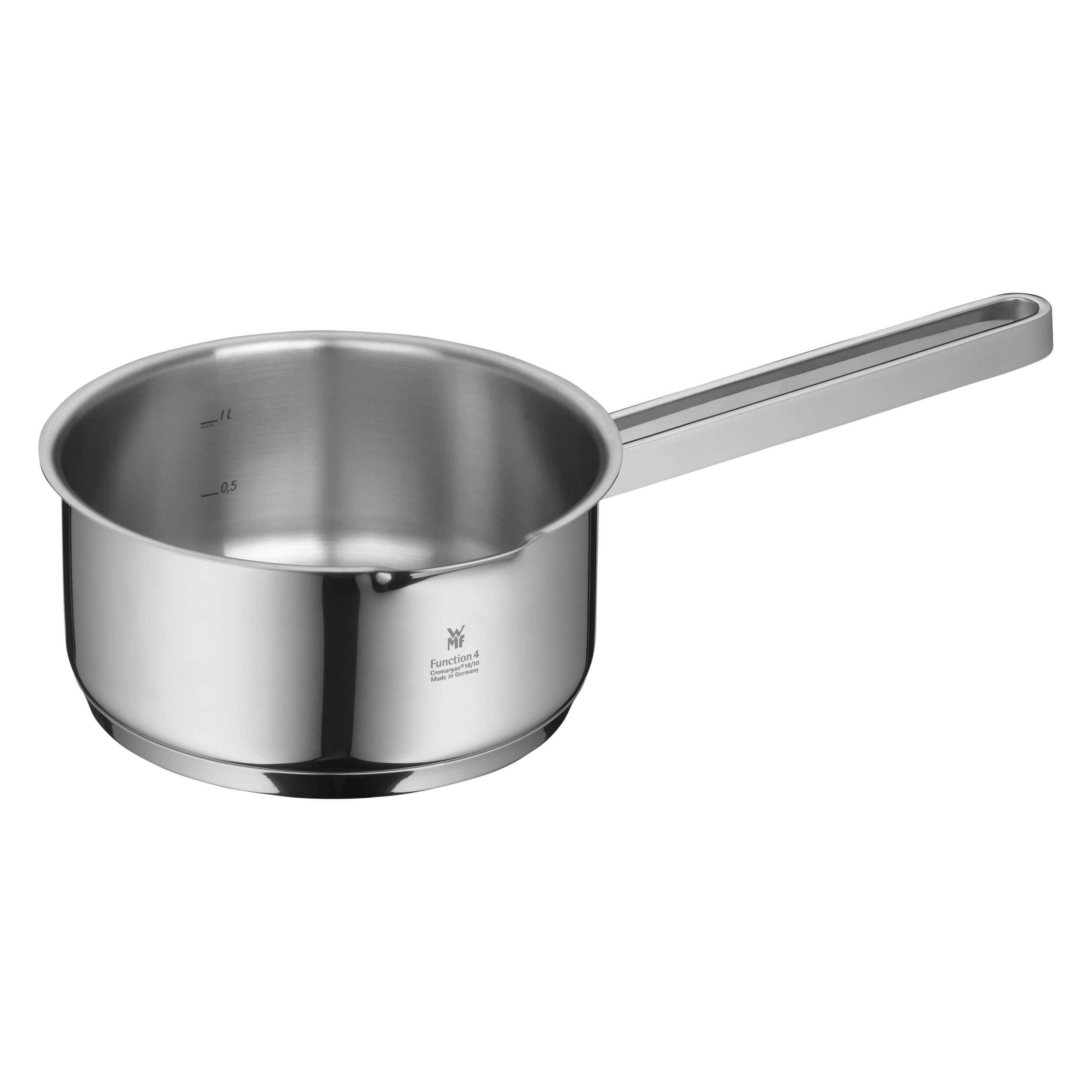 WMF Stielkasserolle FUNCTION 4 Silberfarben (Kochtopf, Edelstahl, 16 x 7.50 cm) (07.6316.6381)