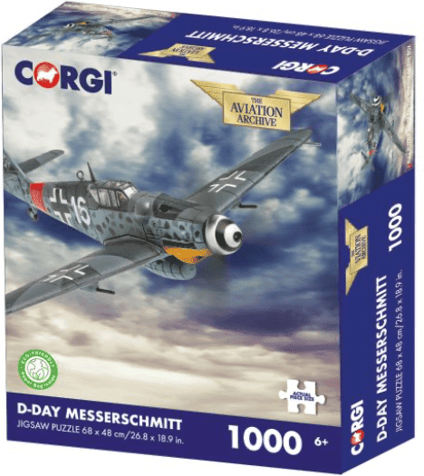 Kidicraft - Corgi - D-Day Messerschmitt - 1000 Piece Jigsaw Puzzle for Adults