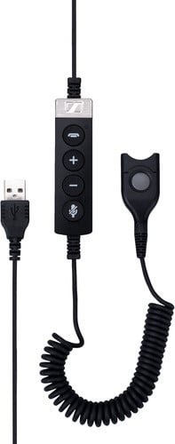 EPOS USB-ED CC 01 MS adapterkabel zwart voor CIRCLE en CENTURY headsets