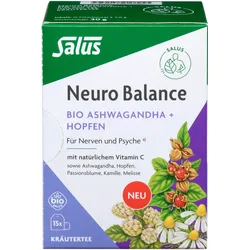 Neuro Balance Bio Ashwagandha + Hopfen Tee Salus 15 ST